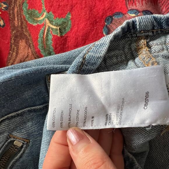 Free People We the Free Avenue Denim Cargo Mini Skirt - Picture 7 of 7